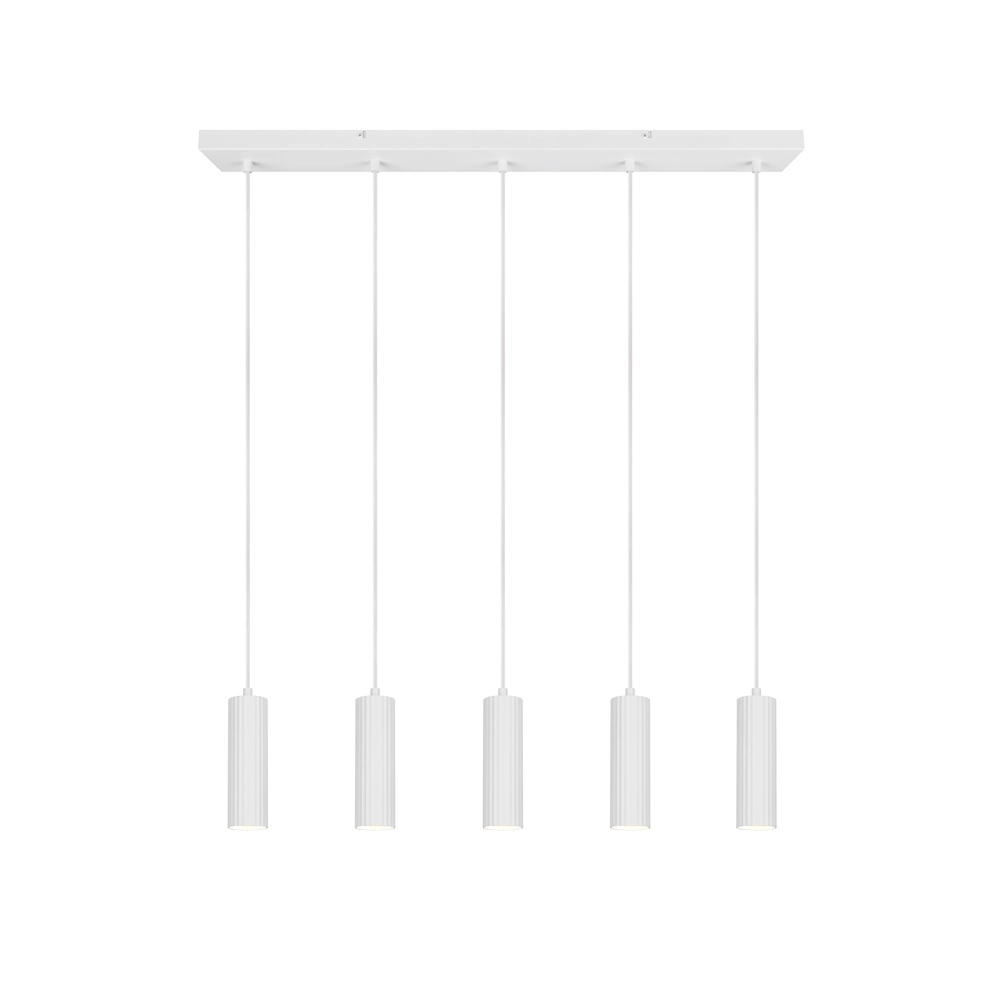 Suspension 5 lumières Soka blanc Trio 4017807658514