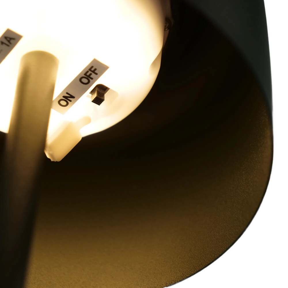 Lampe de patio élégante Roccanova Vert solaire avec USB Eglo 9008606355099
