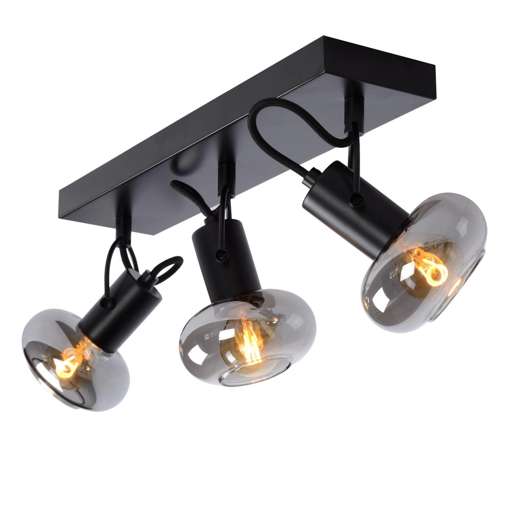 Lampe de plafond Madee Noir à 3 lumières Lucide 5411212176790