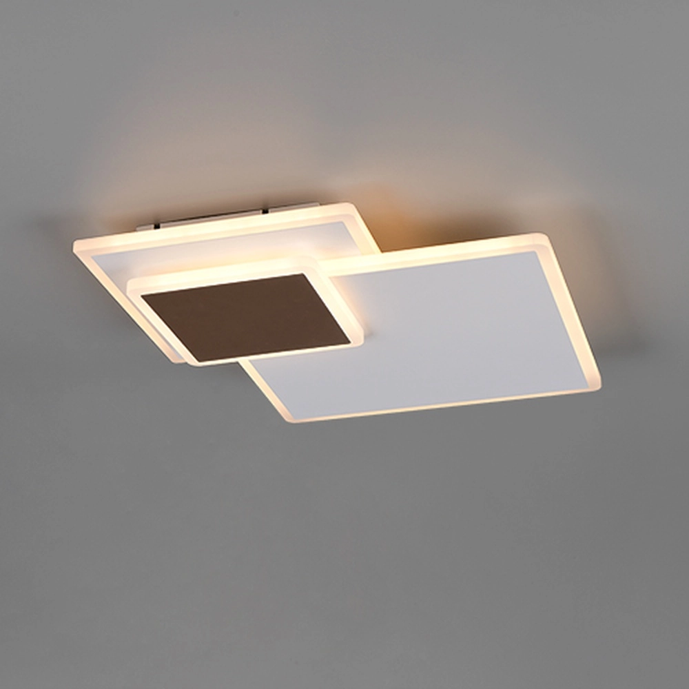 Lampe de plafond carrée Serea Blanc Trio 4017807703788