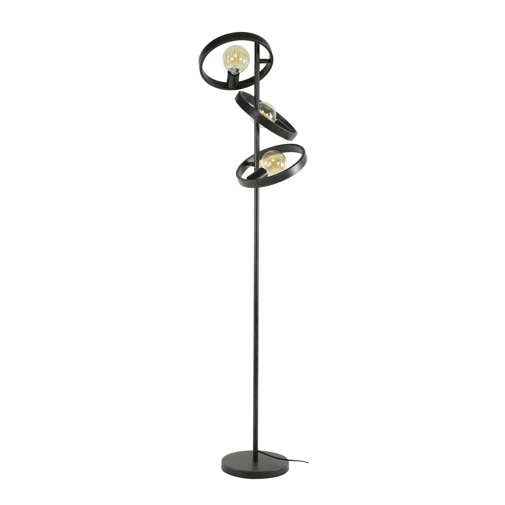 Lampe sur pied Rings Hover 155 cm de haut - charbon de bois Lyora 8716803513310