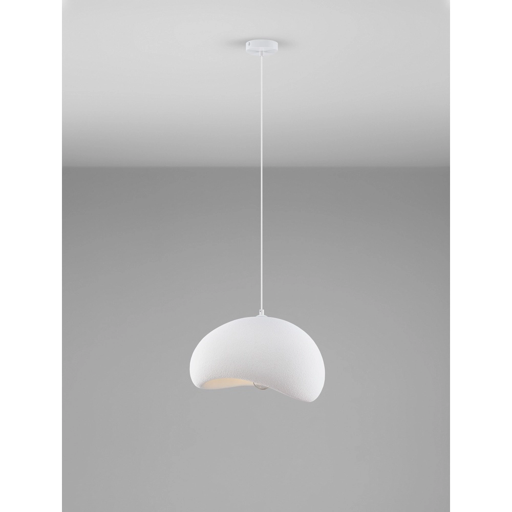 Suspension naturelle Aere blanc 40cm Suspension naturelle Aere blanc 40cm