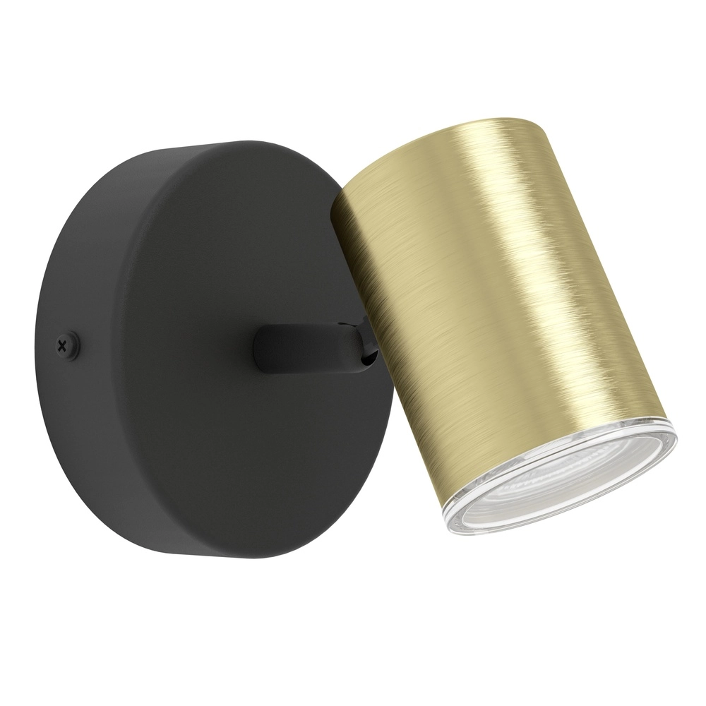 Projecteurs de salle de bain Consuma 1 GU10 - noir avec or