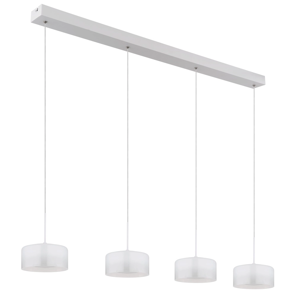 Lampe pendante de conception Belinda Blanc à 4 lumières Globo 9007371533299