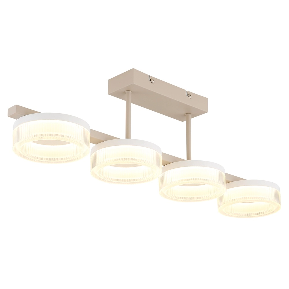 Plafonnier moderne Zara brun sable 67cm