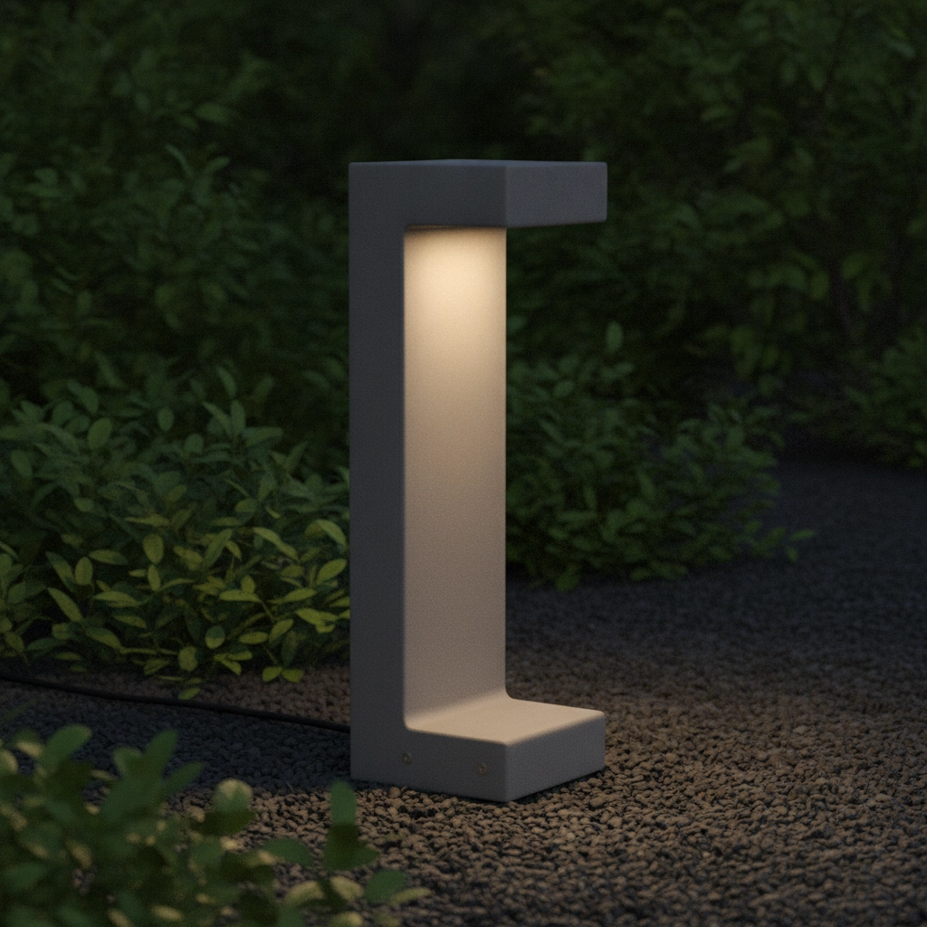 Lampe de jardin design Aran gris béton