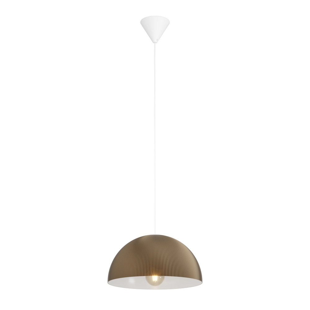 Lampe pendante de conception Gaetano 2 bronze avec blanc Ø 40 cm Eglo 9008606391585