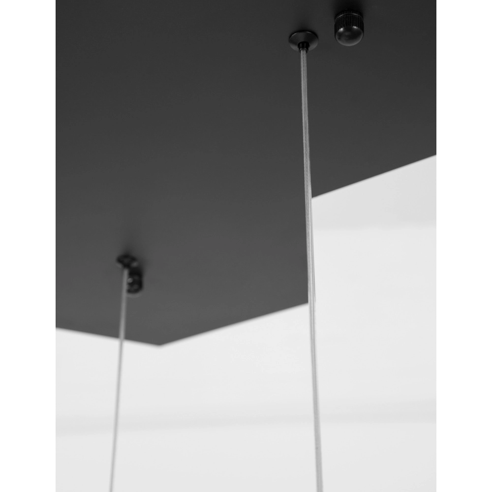 Suspension carrée Gabbia Noir Triple Lyora 5212017423412