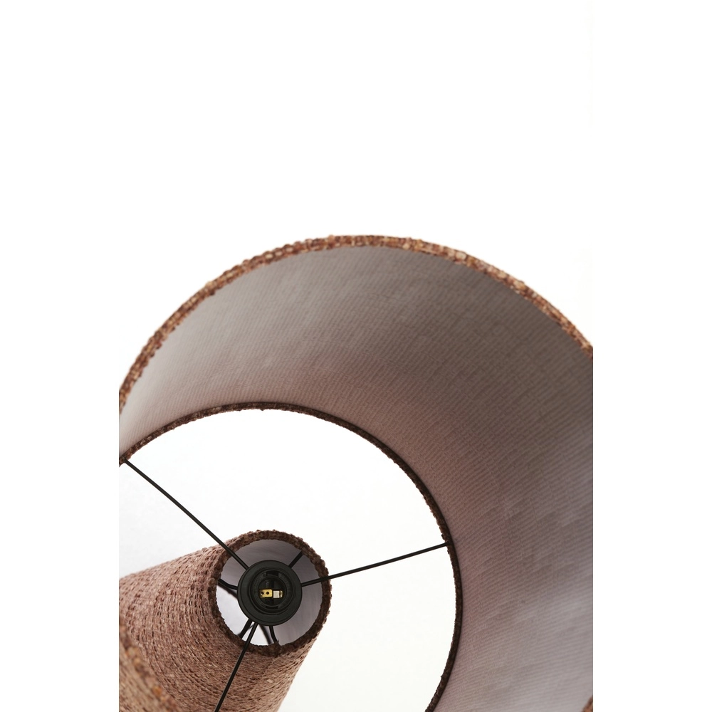 Lampe de pied Micky Ø 38cm - bouclé - bourgogne Light & Living 8717807834203