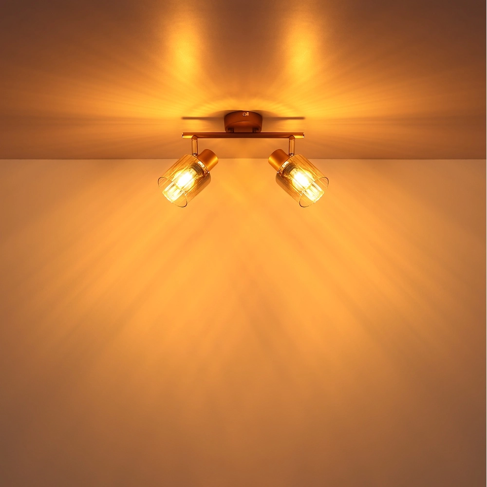 Lampe de plafond Walton 2-café marron clair Globo 9007371592173