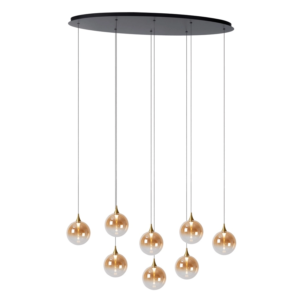 Suspension LED de conception Gisela Faning - 8x Ø 16cm