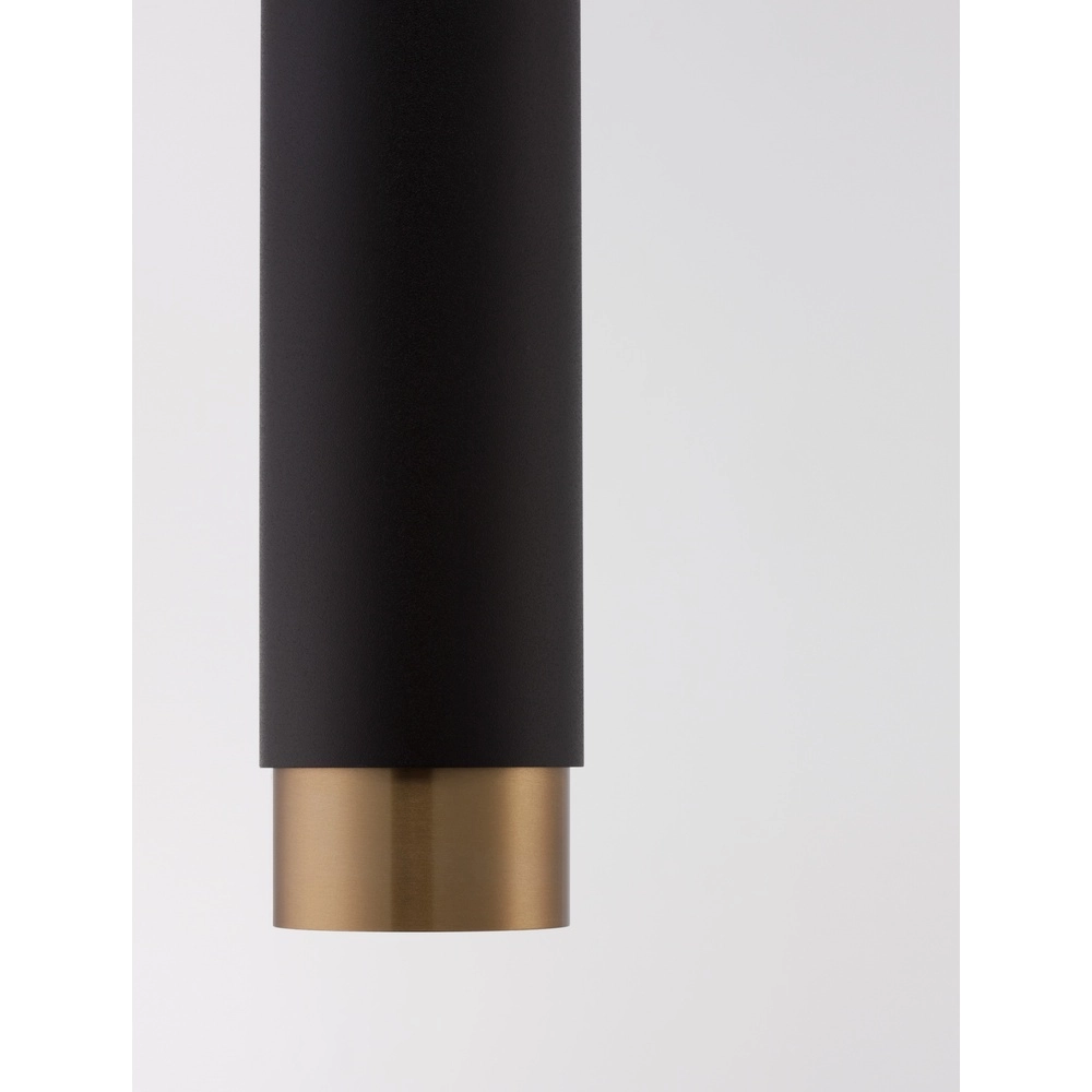 Suspension Pongo M simple 30cm noir avec or Lyora 5212017430328