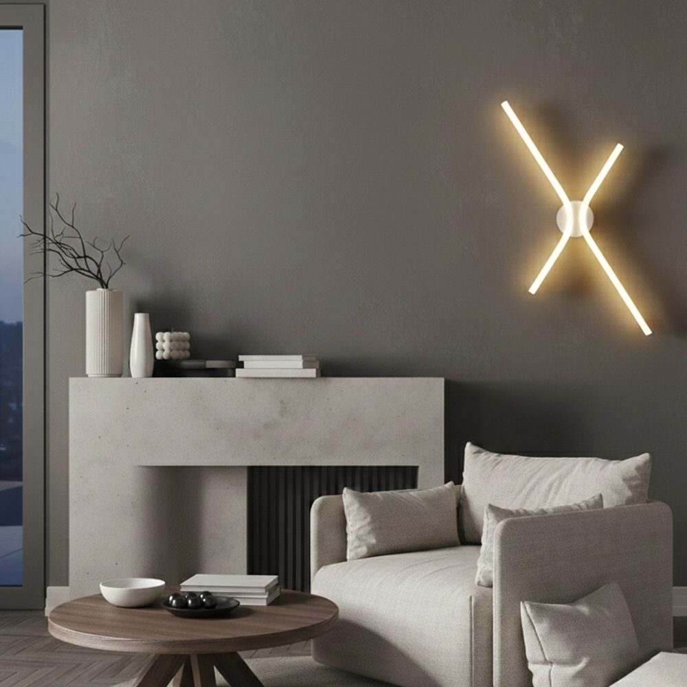 Applique murale design Akro blanc