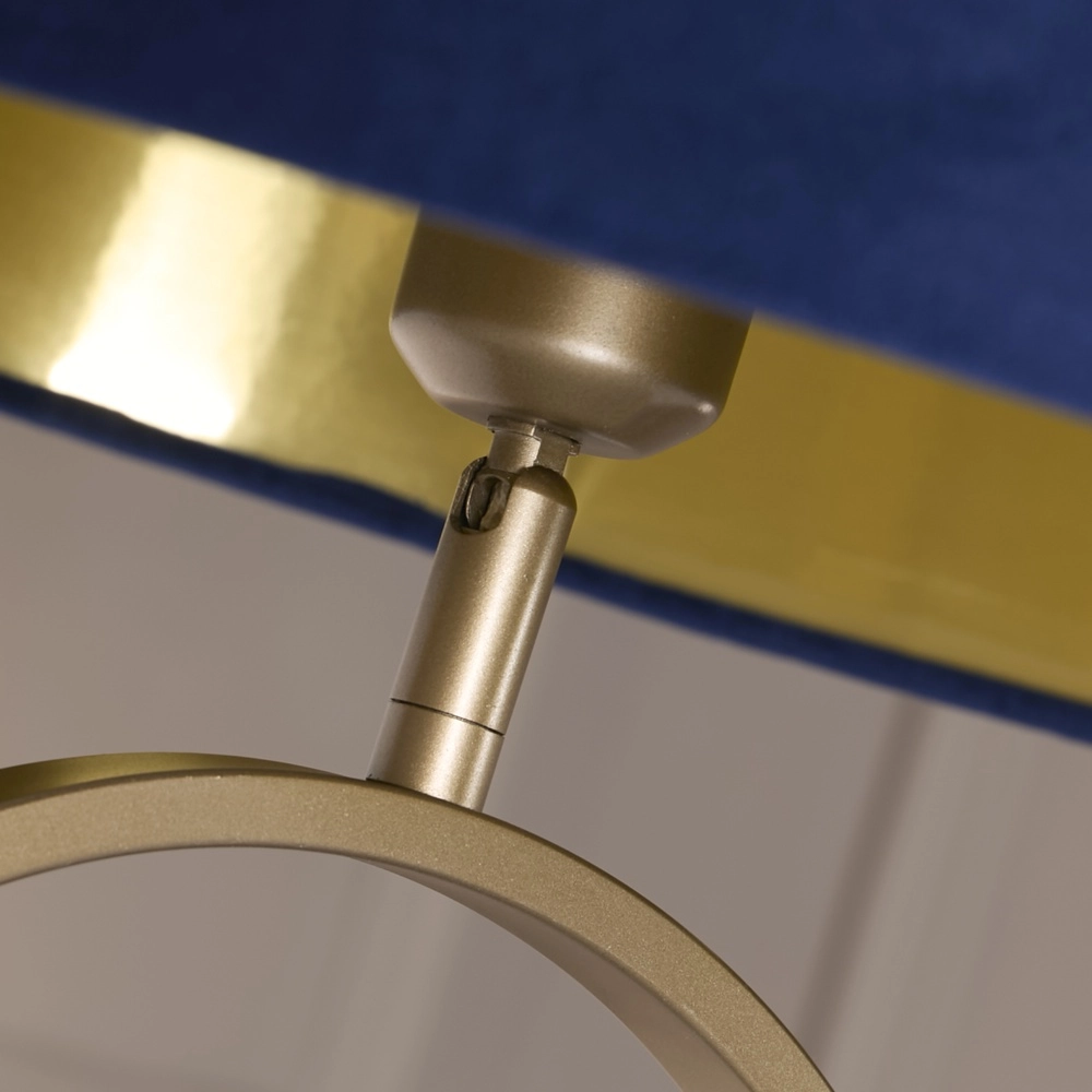 Lampadaire Modish bronze avec capuchon bleu Searchlight 5053423307602