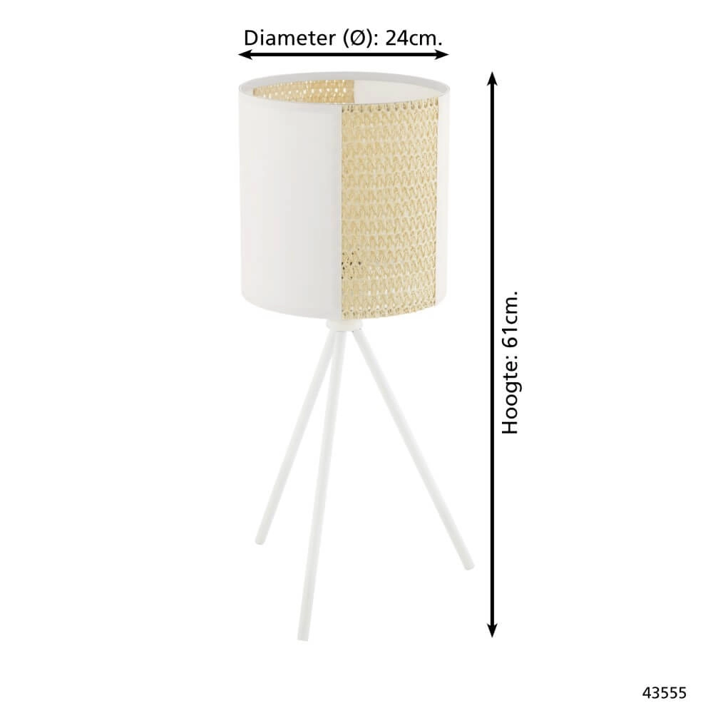 Lampe de table trépied Arnhem Eglo 9002759435554