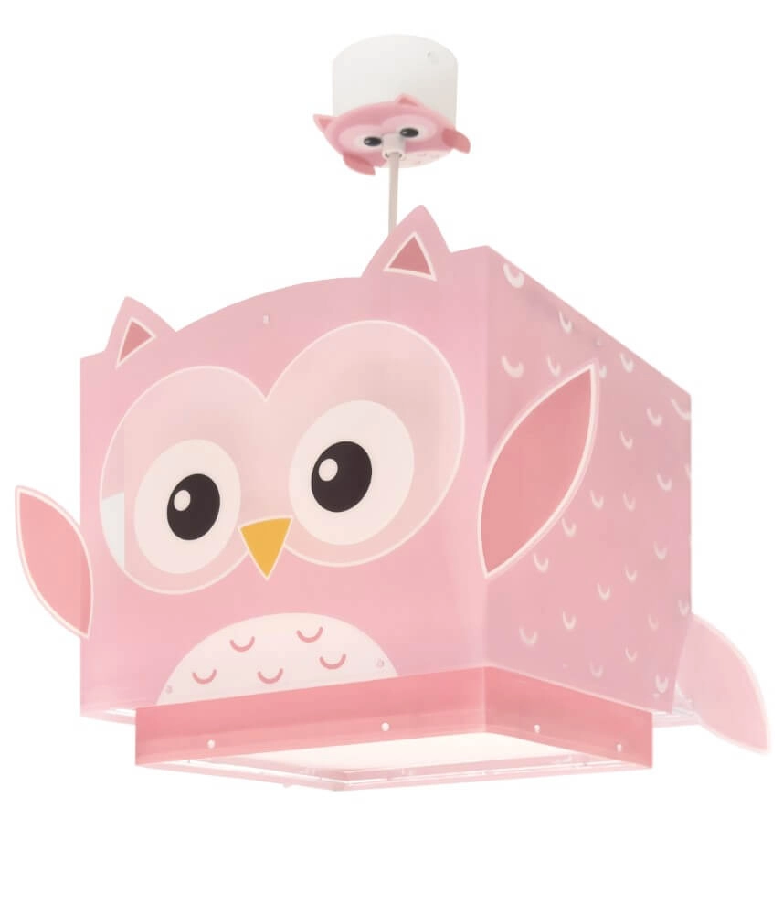 Lampe suspendue chambre d'enfant Pink Owl Lampe suspendue chambre d'enfant Pink Owl