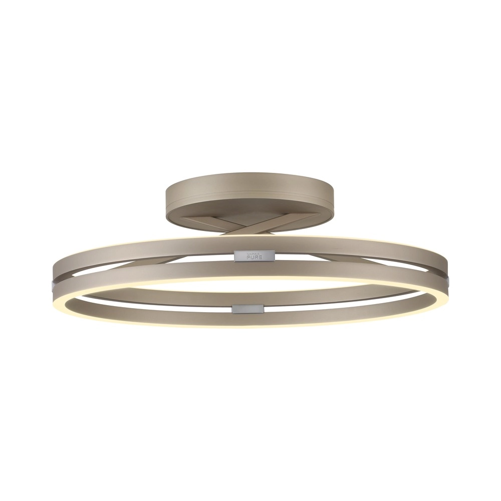 Lumière LED de plafond Pure Loop Ø 60 cm - bronce Paul Neuhaus 4012248398340