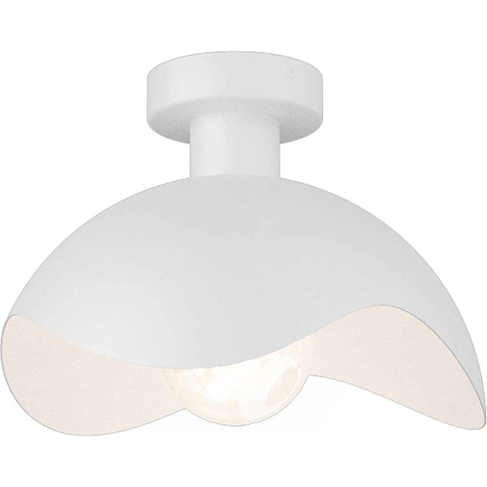 Lampe de plafond à design Volta Ø 30cm - ondulé - blanc