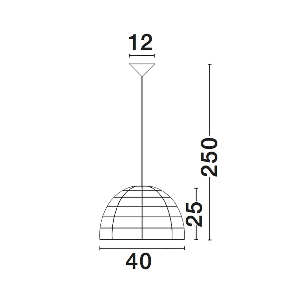 Suspension en rotin Melody Ø 40cm Lyora 5212017416612
