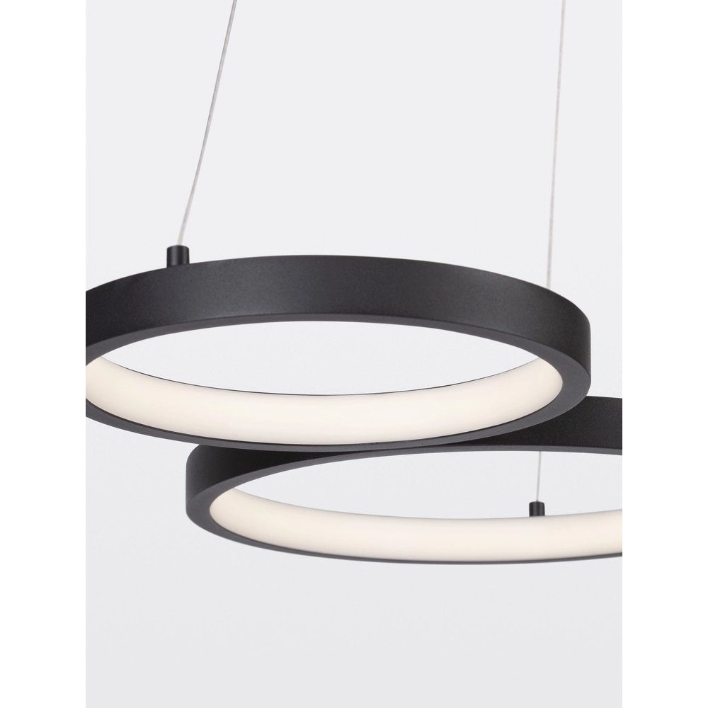 Suspension moderne Magnus noir 55cm Lyora 5212017433169