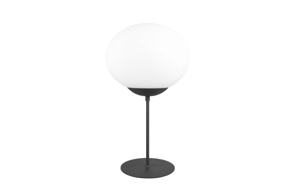 Lampe de table Fomento Ø 30cm - noir avec verre blanc Trio 4017807616163