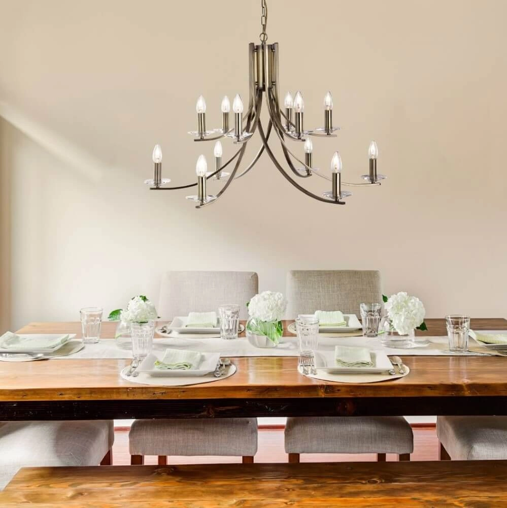 Lampe à suspension en laiton Ascona Ø 88 cm Searchlight 5053423024417