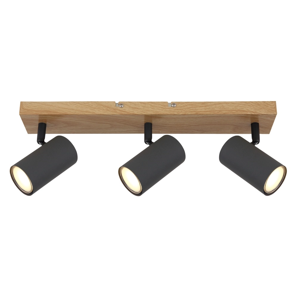 Lampe de plafond à 3 lampes Robby bois Globo 9007371442522