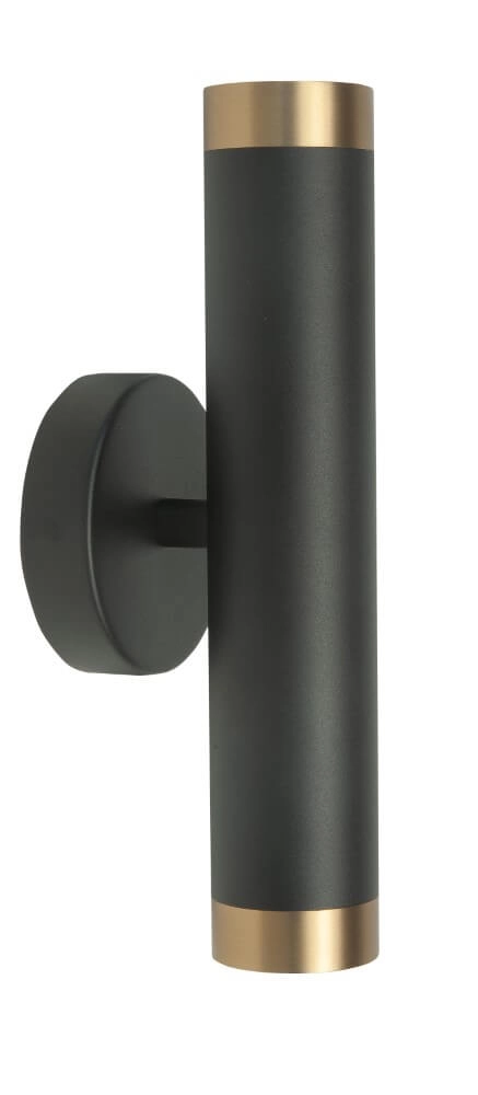 Spot mural noir avec doré Perugia haut et bas Spot mural noir avec doré Perugia haut et bas