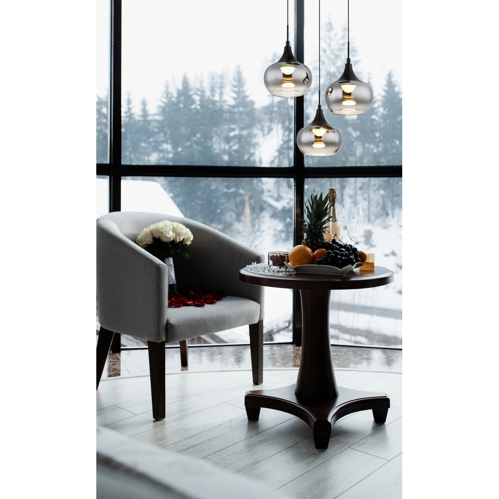 Lampe pendante de conception Lui Noir à 3 lumières Globo 9007371586608