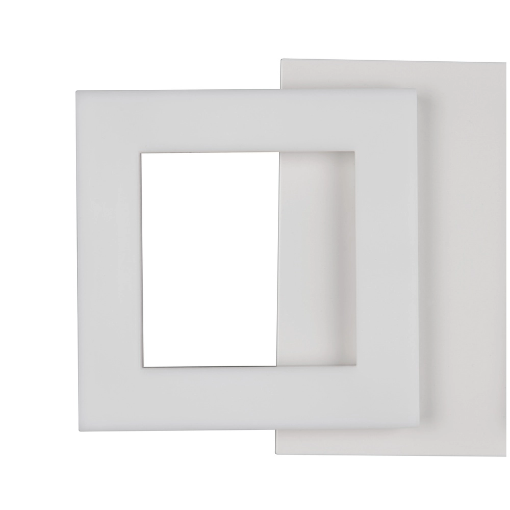Lampe de plafond à design Cemi Blanc carré Trio 4017807704303