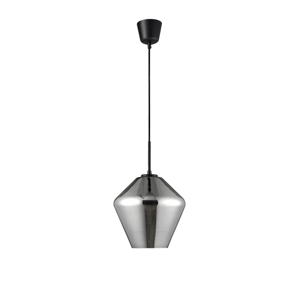 Suspension Veiro verre chromé Ø 23 x 22cm Lyora 5212017421296