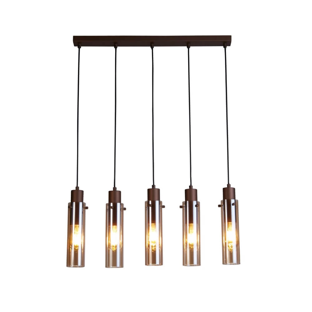 Suspension 5 lumières Sweden II Droit