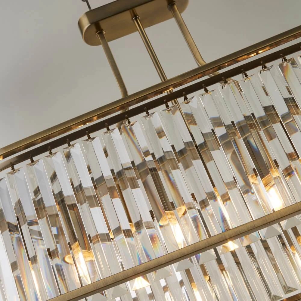 Lampe suspendue classique Victoria 78 cm x 30 cm Searchlight 5053423206912