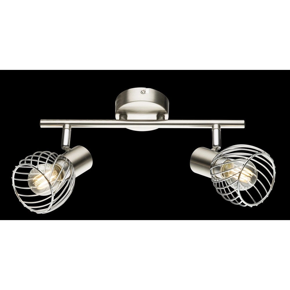 Lampe de plafond Texas 2-Léger nickel Globo 9007371359899