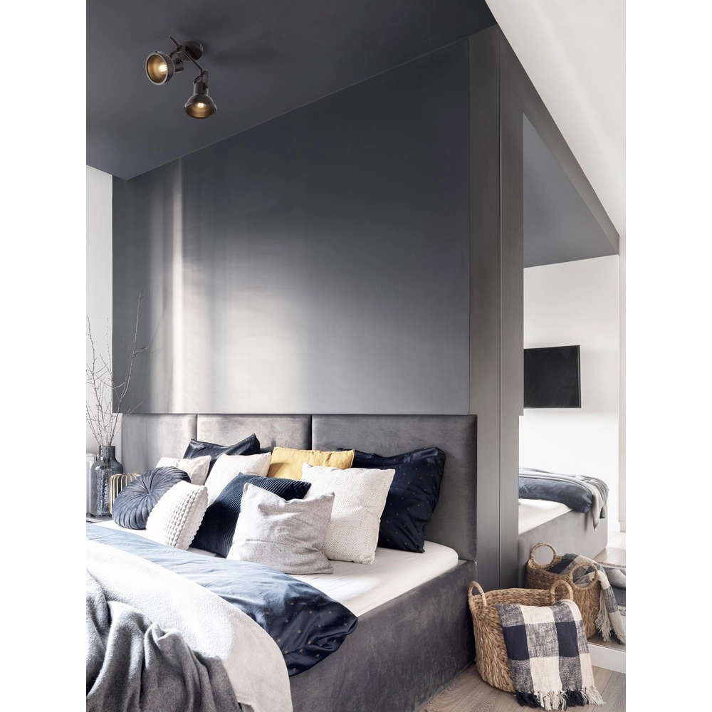 Plafonnier Ruvi 2 lumières noir Lyora 5212017446367