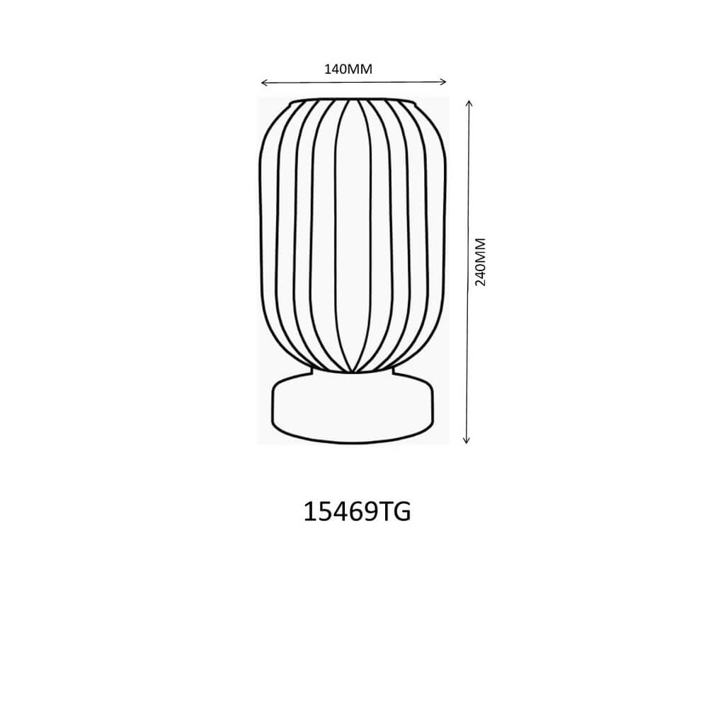 Lampe de table ronde Normy verre vert Ø 14cm Globo 9007371447299