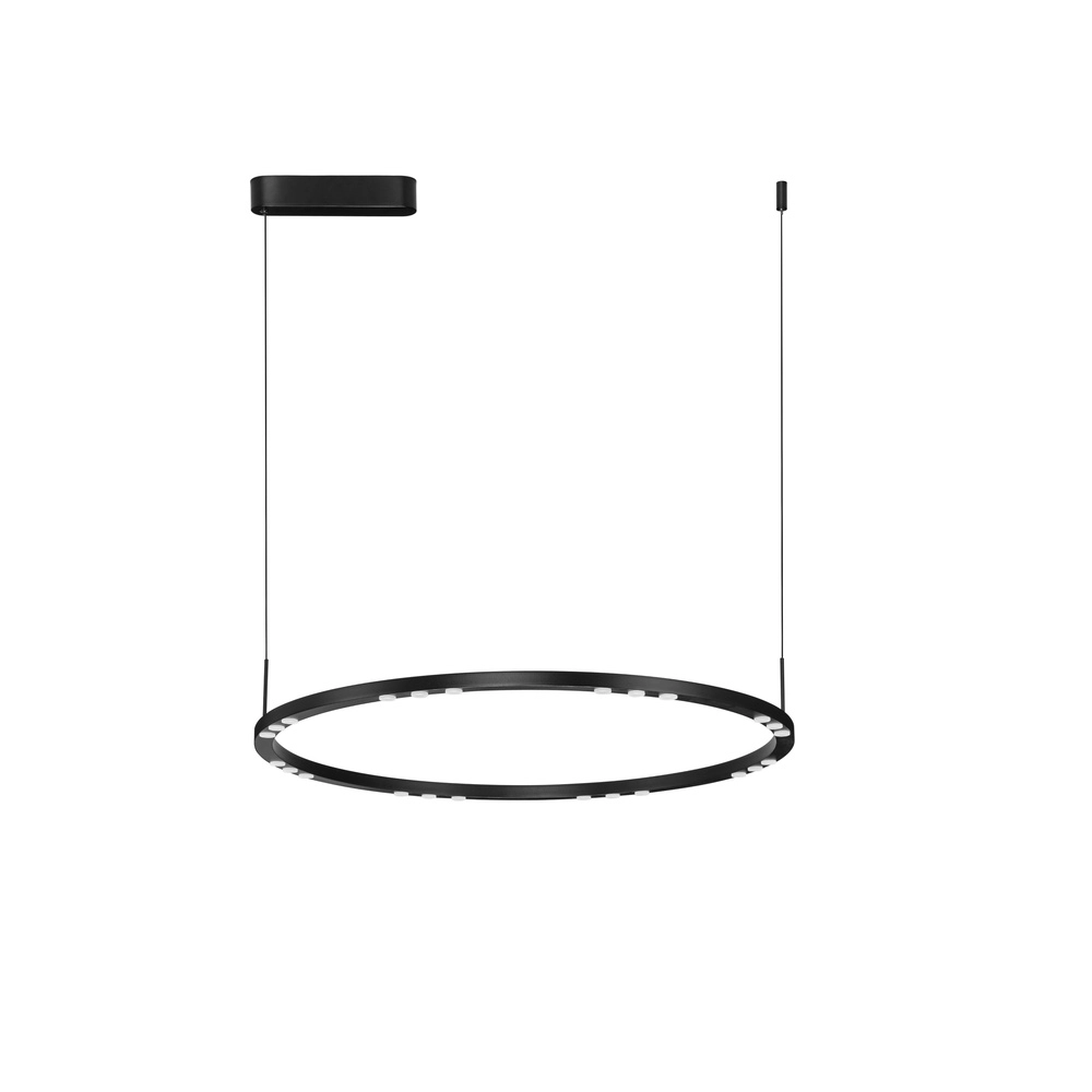 Suspension élégante Lunette noir Ø 80cm Lyora 5212017465207