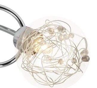 Plafonnier Joya 3 gris clair Brilliant 4004353216077