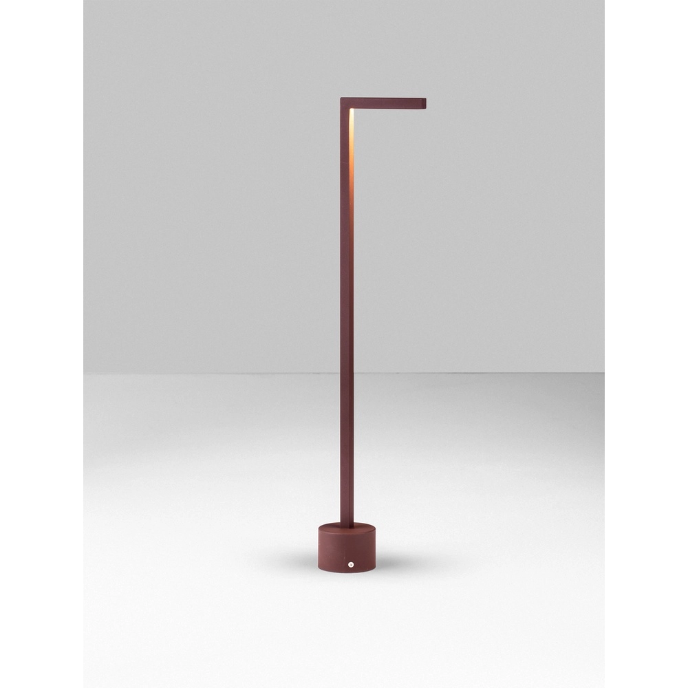 Lampe de jardin élégante Pipe Brun rouille 64.5cm Lyora 5212017465559