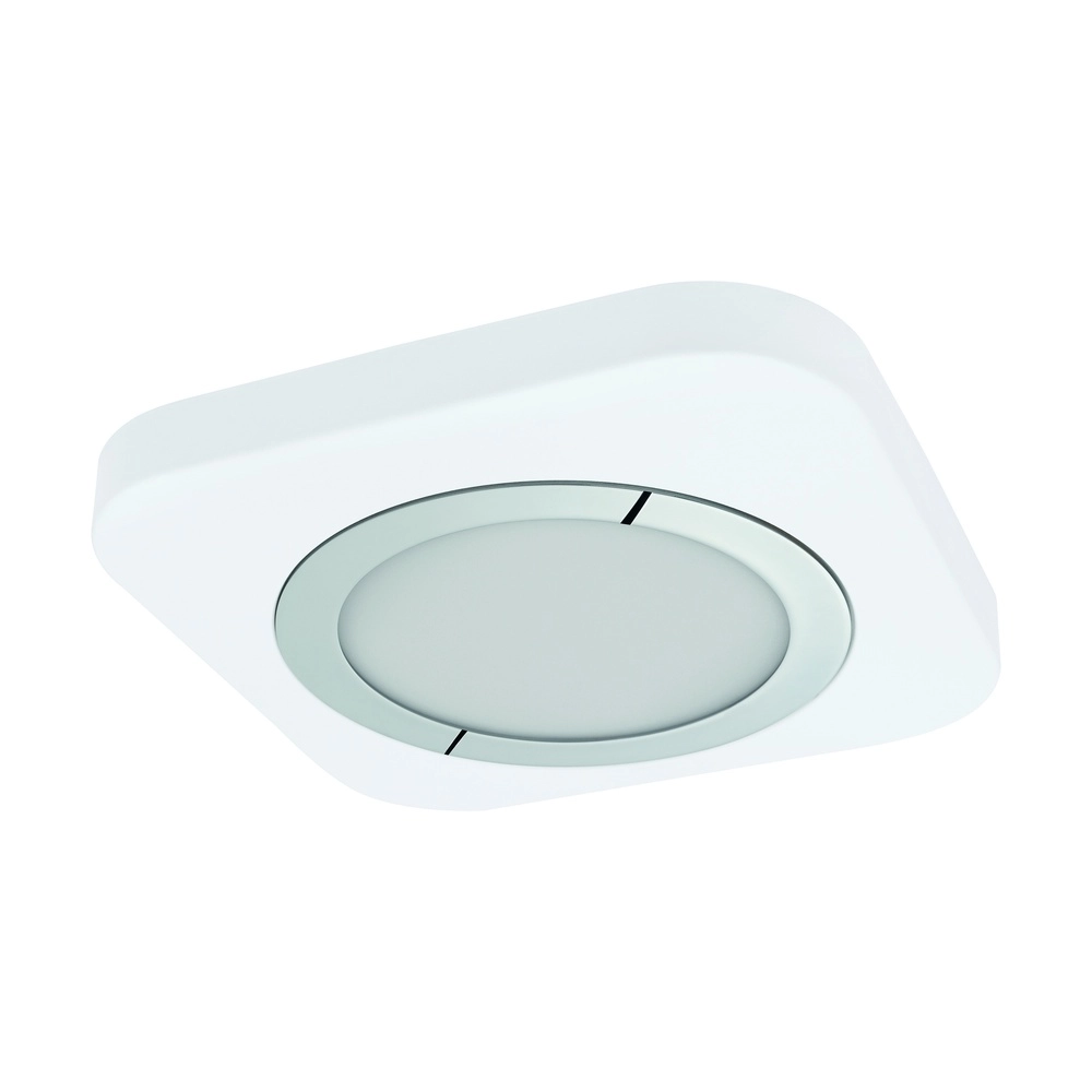 Lampe de plafond Puyo Blanc et chrome