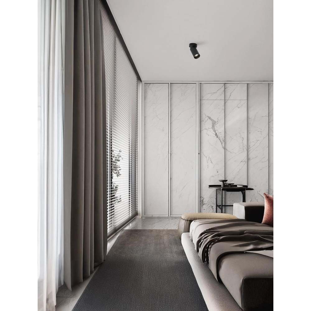 Spot de plafond Oso noir Ø 7cm Lyora 5212017465047