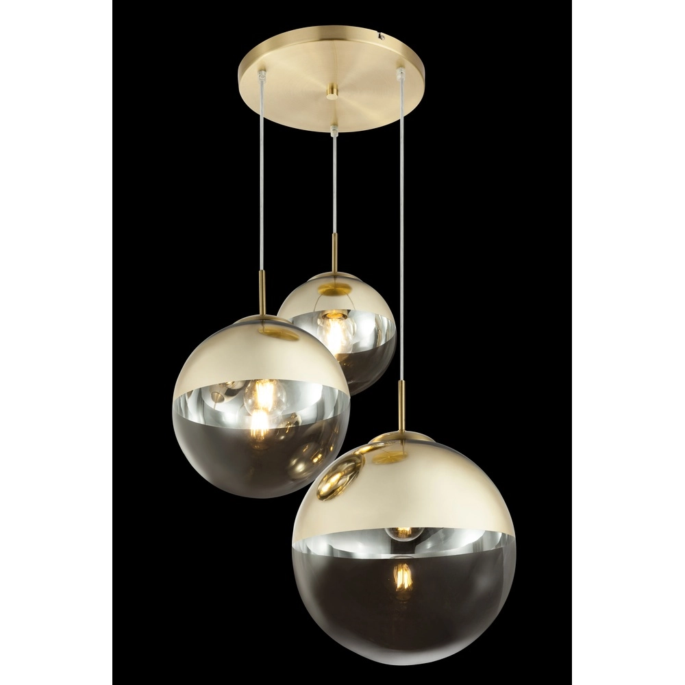 Lampe pendante à 3 lampes Varus Or Globo 9007371374465