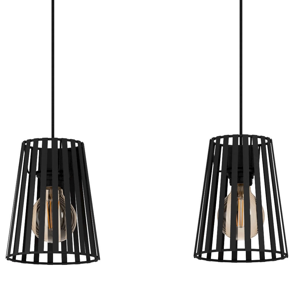 Lampe suspendue noire Bogota 3 lumières Stars of Light 9008606220755