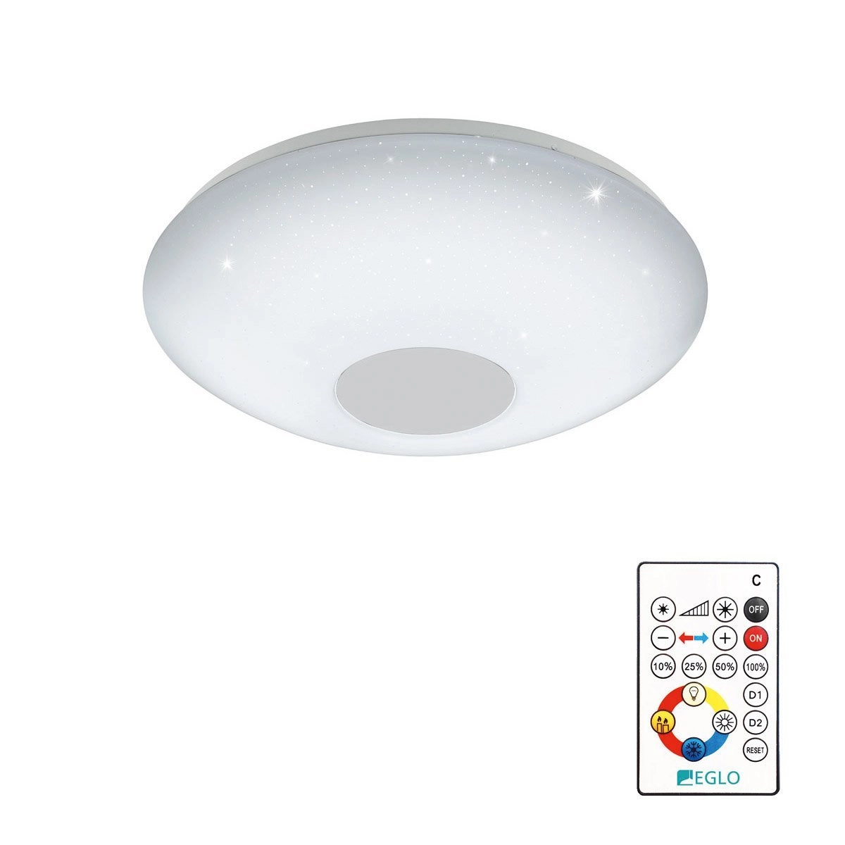 LED plafonnier Voltago 2 RGB Crystal environ 30 cm blanc LED plafonnier Voltago 2 RGB Crystal environ 30 cm blanc