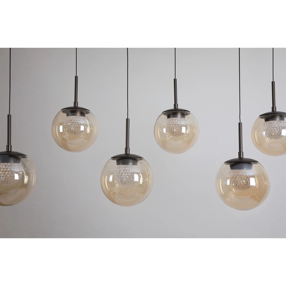 Lampe pendante de conception Solis Bronze 7 feux Searchlight 5,05342E+12
