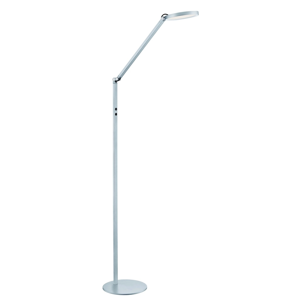 Lampe de lecture design Ufficio Gris Argenté 135cm