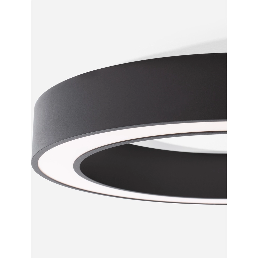 Plafonnier Morbido noir Ø 60cm Lyora 5212017438584