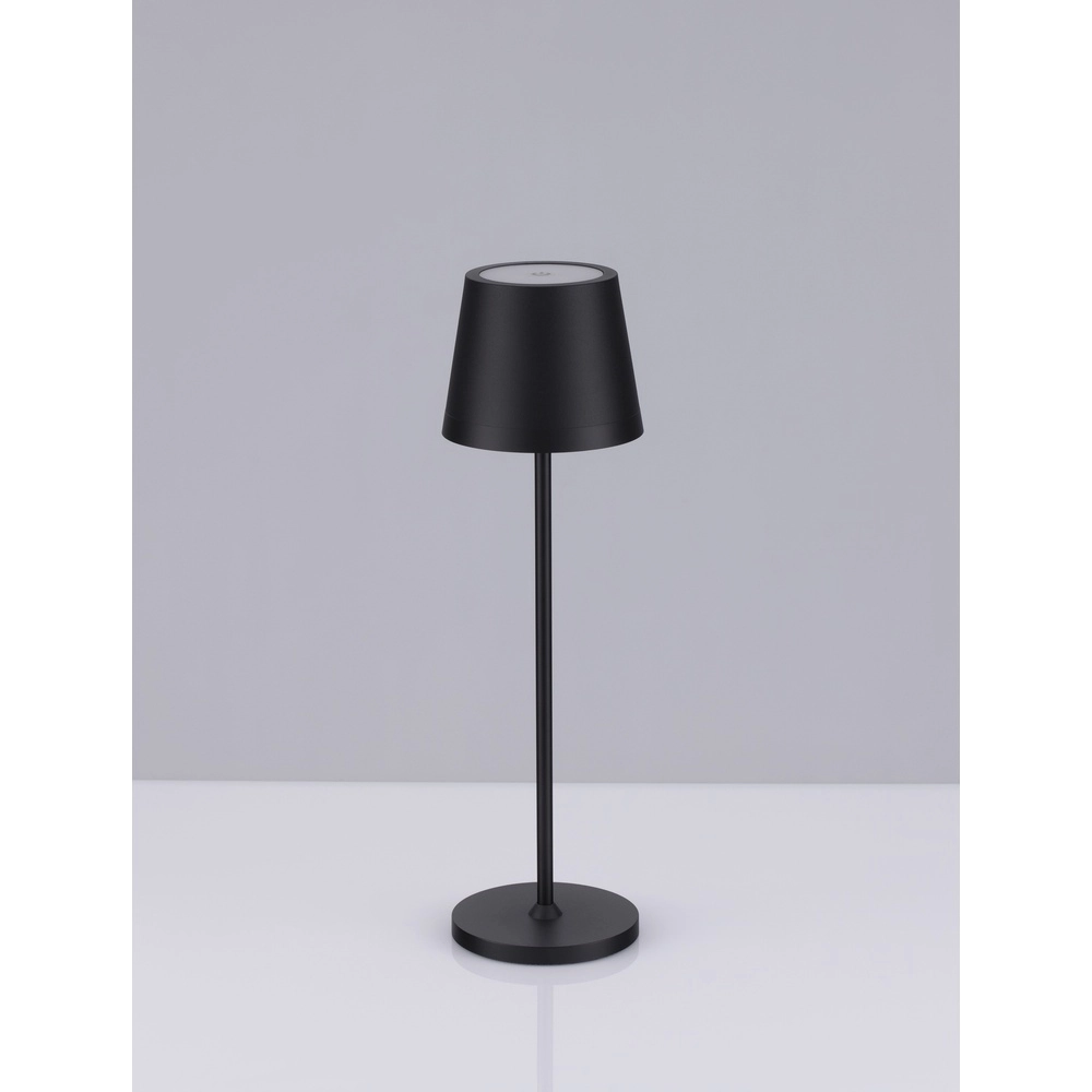 Lampe de table rechargeable Seina noir Lyora 5212017444455