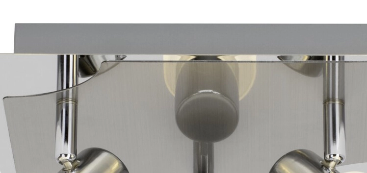 Spot de plafond design Lea 3 gris clair Brilliant 4004353185830