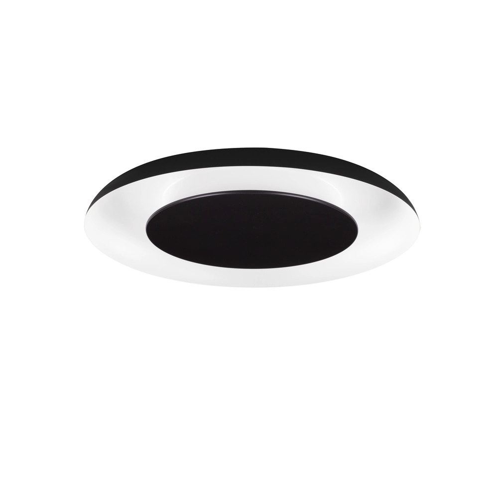 Plafonnier design Epos Ø 60cm noir avec blanc Lyora 5212017463197